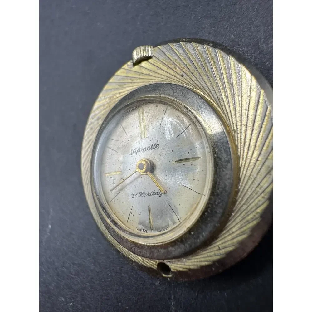 Vintage Juliette by Heritage Swiss Made Ladies Mechanical Pendant Necklace Watch